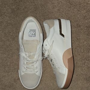 DV by Dolce Vita White and Tan Women's Sneakers Size 8. New